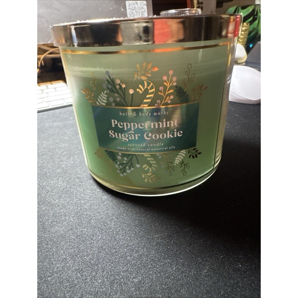Bath & Body Works Peppermint Sugar Cookie Scented Candle, 3-Wick, 14.5 oz